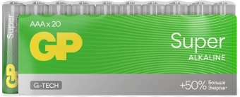 Батарея GP Super Alkaline 24AA21-2CRSWC20 AAA (20шт) спайка - купить недорого с доставкой в интернет-магазине