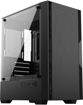 Корпус Оклик OCC-MN307 черный без БП mATX 8x120mm 2xUSB2.0 1xUSB3.0 audio bott PSU - купить недорого с доставкой в интернет-магазине
