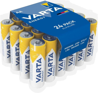 Батарея Varta Energy LR6 AA (24шт) блистер - цена, купить или заказать с доставкой в интернет-магазине Батарея Varta Energy LR6 AA (24шт) блистер - купить недорого с доставкой в интернет-магазине