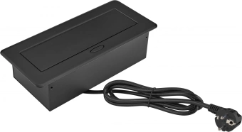 Розетка Cactus CS-SOCKET-EU3-BK для столешницы 26.5x11.8x6.5см черный - купить недорого с доставкой в интернет-магазине