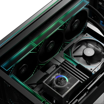 Система водяного охлаждения Thermalright Peerless Vision 360 Soc-AM5/AM4/1200/1700/1851 черный 4-pin 28.1dB Al LCD Ret (P-VISION-360-BL-ARGB) - купить недорого с доставкой в интернет-магазине