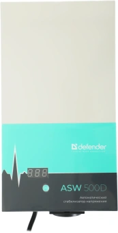 Стабилизатор напряжения Defender ASW 500D 300Вт 500ВА белый - купить недорого с доставкой в интернет-магазине