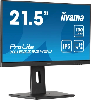 Монитор Iiyama 21.5" ProLite XUB2293HSU-B6 черный IPS LED 1ms 16:9 HDMI M/M матовая HAS Piv 1000:1 250cd 178гр/178гр 1920x1080 100Hz DP FHD USB 3.9кг - купить недорого с доставкой в интернет-магазине