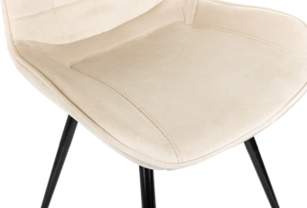 Стул для дома Бюрократ CH-K2_4 комплект 4шт бежевый Holland 06 металл черный на ножках (CH-K2_1/HL07_4) - купить недорого с доставкой в интернет-магазине