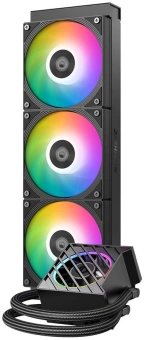 Система водяного охлаждения ID-Cooling Dashflow 360 XT Pro ARGB Soc-AM5/AM4/1200/1700/1851 черный 4-pin 16-34dB Al+Cu 350W Ret - купить недорого с доставкой в интернет-магазине