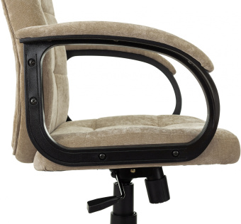 Кресло руководителя Бюрократ CH 002 Fabric песочный Light-21 крестов. пластик - купить недорого с доставкой в интернет-магазине