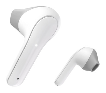 Гарнитура вкладыши Hama Freedom Light белый/серый беспроводные bluetooth в ушной раковине (00184068) - купить недорого с доставкой в интернет-магазине