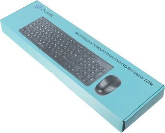 Клавиатура + мышь Оклик 220M клав:черный мышь:черный USB беспроводная slim Multimedia (1062000) - купить недорого с доставкой в интернет-магазине