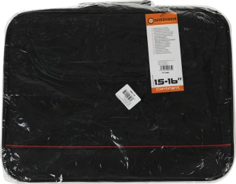 Сумка для ноутбука 15.6" Continent CC-100 BK черный/красный полиэстер - купить недорого с доставкой в интернет-магазине