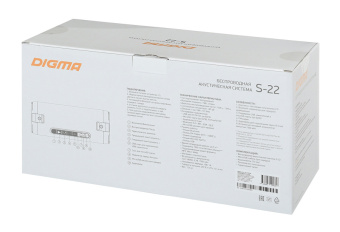 Колонка порт. Digma S-22 черный 15W 1.0 BT 1500mAh (SP2215B) - купить недорого с доставкой в интернет-магазине