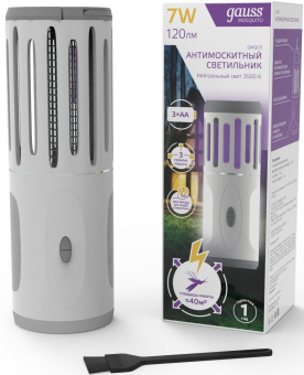 Лампа антимоскитная Gauss Mosquito 7Вт белый (GMQ03) - купить недорого с доставкой в интернет-магазине