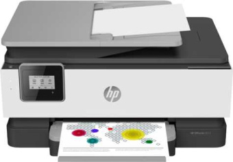 МФУ струйный HP OfficeJet 8013 (1KR70B) A4 Duplex WiFi черный - купить недорого с доставкой в интернет-магазине