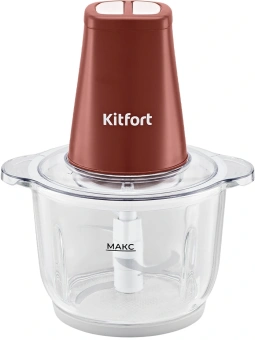 Измельчитель электрический Kitfort КТ-3534 2л. 500Вт красный - купить недорого с доставкой в интернет-магазине