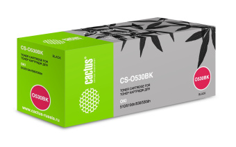 Картридж лазерный Cactus CS-O530BK 44469810 черный (5000стр.) для Oki C530 - купить недорого с доставкой в интернет-магазине