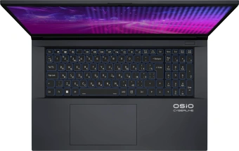 Ноутбук Osio CyberLine C170i-002 Core i5 12600H 16Gb SSD512Gb NVIDIA GeForce RTX4050 6Gb 17.3" IPS FHD (1920x1080) без ОС dk.grey WiFi BT Cam 3410mAh - купить недорого с доставкой в интернет-магазине