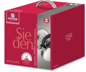 Чайник металлический Rondell Sieden RDS-088 3л. стальной - купить недорого с доставкой в интернет-магазине