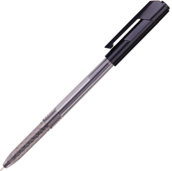 Ручка шариков. Deli Arrow EQ01020 прозрачный/черный черн. черн. - купить недорого с доставкой в интернет-магазине