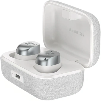 Гарнитура внутриканальные Sennheiser Momentum True Wireless 4 серебристый/белый беспроводные bluetooth в ушной раковине (700366 MTW4 WHITE SILVER) - купить недорого с доставкой в интернет-магазине