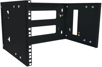 Кронштейн телекоммуникационный Cabeus NC-6U-BK настен. регул.глуб. 6U 19" 450мм нагр.:15кг черный - купить недорого с доставкой в интернет-магазине