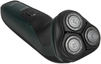 Бритва роторная Philips X3002/00 реж.эл.:3 питан.:аккум. зеленый/черный - купить недорого с доставкой в интернет-магазине