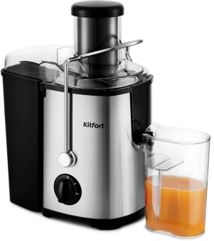 Соковыжималка центробежная Kitfort KT-1116 600Вт стальной - купить недорого с доставкой в интернет-магазине