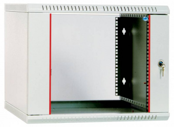 Шкаф коммутационный ЦМО ШРН-ЭКОНОМ (ШРН-Э-12.500) настенный 12U 600x520мм пер.дв.стекл 75кг серый 470мм 20.2кг 180град. 608мм - купить недорого с доставкой в интернет-магазине