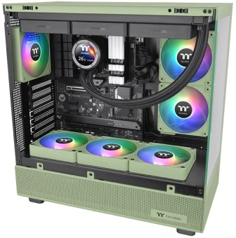 Вентилятор для корпуса Thermaltake CT120 EX Sync Matcha ARGB 120х120x25 зеленый 4-pin 28.5дБ (упак.:3шт) (CL-F196-PL12MG-A) Ret - купить недорого с доставкой в интернет-магазине