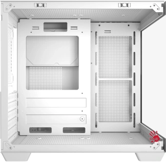 Корпус Bloody CC-121 белый без БП mATX 7x120mm 1xUSB2.0 1xUSB3.0 audio - купить недорого с доставкой в интернет-магазине