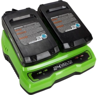 Зарядное устройство Greenworks G24X2UC2 (2931907) - купить недорого с доставкой в интернет-магазине