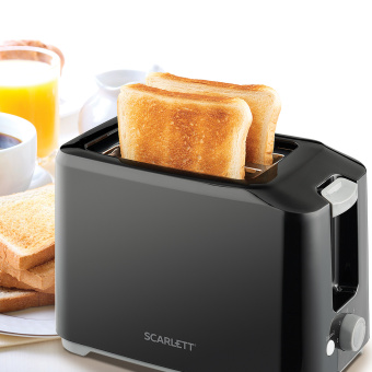 Тостер Scarlett SC-TM11020 700Вт черный - купить недорого с доставкой в интернет-магазине
