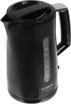 Чайник электрический Bosch TWK3A013 1.7л. 2400Вт черный (корпус: пластик) - купить недорого с доставкой в интернет-магазине