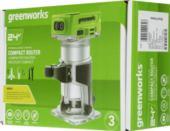 Фрезер Greenworks G24RO 30000об/мин - купить недорого с доставкой в интернет-магазине
