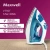 Утюг Maxwell MW-3056 1800Вт белый/синий - купить недорого с доставкой в интернет-магазине