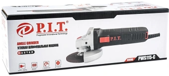 Углошлифовальная машина P.I.T. PWS115-C 800Вт 11000об/мин рез.шпин.:M14 d=115мм - купить недорого с доставкой в интернет-магазине