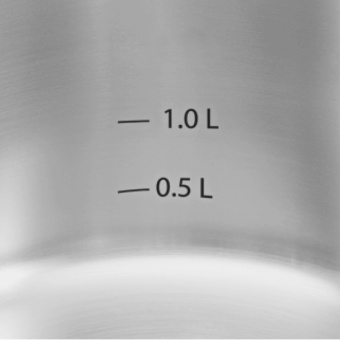 Ковш Rondell Strike Grey Ultra RDS-1946 1.3л. d=16см (с крышкой) стальной - цена, купить или заказать с доставкой в интернет-магазине Ковш Rondell Strike Grey Ultra RDS-1946 1.3л. d=16см (с крышкой) стальной - купить недорого с доставкой в интернет-магазине