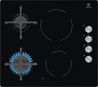 Газовая варочная поверхность Electrolux EGE6172NOK черный - купить недорого с доставкой в интернет-магазине