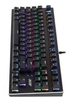 Клавиатура Acer OKW126 механическая черный USB Multimedia for gamer для ноутбука LED (ZL.KBDEE.00G) кабель 1.8м - купить недорого с доставкой в интернет-магазине