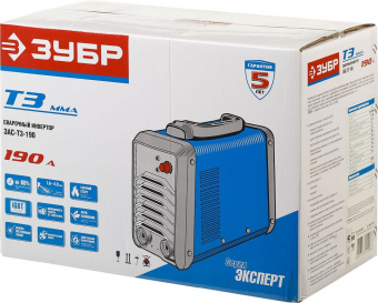 Сварочный аппарат Зубр ЗАС-Т3-190 инвертор ММА DC 7.5кВт - купить недорого с доставкой в интернет-магазине