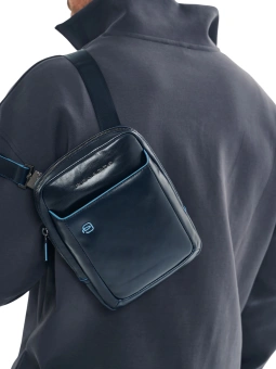 Сумка Piquadro Blue Square CA3084B2/BLU2 синяя натур.кожа - купить недорого с доставкой в интернет-магазине
