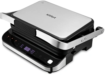 Электрогриль Kitfort КТ-1682 2000Вт черный/серебристый - купить недорого с доставкой в интернет-магазине