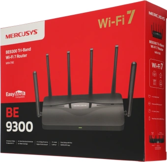 Роутер беспроводной Mercusys MR47BE BE9300 10/100/1000/2500BASE-T черный - купить недорого с доставкой в интернет-магазине