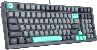 Клавиатура A4Tech FS300 механическая черный/серый USB for gamer LED (FS300 PANDA ROCK) кабель 1.8м - купить недорого с доставкой в интернет-магазине