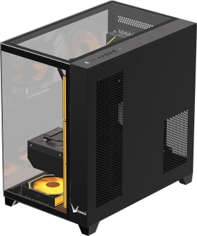 Корпус Formula Crystal Z9 FLOE черный без БП ATX 2xUSB3.0 audio bott PSU - купить недорого с доставкой в интернет-магазине