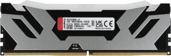 Память DDR5 24GB 7200MHz Kingston KF572C38RSA-24 Fury Renegade Silver/Black RGB RTL Gaming PC5-57600 CL38 DIMM 288-pin 1.45В single rank с радиатором Ret - купить недорого с доставкой в интернет-магазине