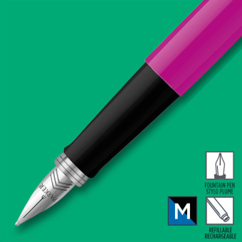 Ручка перьев. Parker Jotter Originals F60 (2096860) Magenta M сталь нержавеющая блистер - купить недорого с доставкой в интернет-магазине