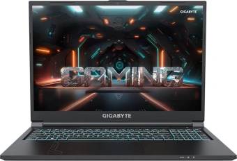 Ноутбук Gigabyte G6 Core i7 13620H 16Gb SSD1Tb NVIDIA GeForce RTX4050 6Gb 16" IPS FHD+ (1920x1200) без ОС black WiFi BT Cam (MF-H2KZ894KD) - купить недорого с доставкой в интернет-магазине