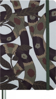 Блокнот Moleskine LIMITED EDITION YEAR OF THE SNAKE LECNYSNKLVSQP060 130х210мм обложка текстиль 176стр. линейка Leaves - купить недорого с доставкой в интернет-магазине