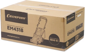 Газонокосилка ручная Champion EM4318 1.8Вт - купить недорого с доставкой в интернет-магазине