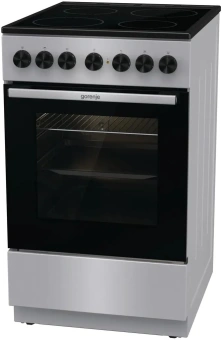 Плита Электрическая Gorenje GEC5B60SG серый стеклокерамика (без крышки) - купить недорого с доставкой в интернет-магазине
