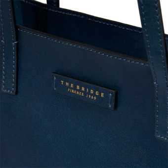 Сумка шоппер The Bridge Mirra 04130401/YH темно-синяя натур.кожа - купить недорого с доставкой в интернет-магазине